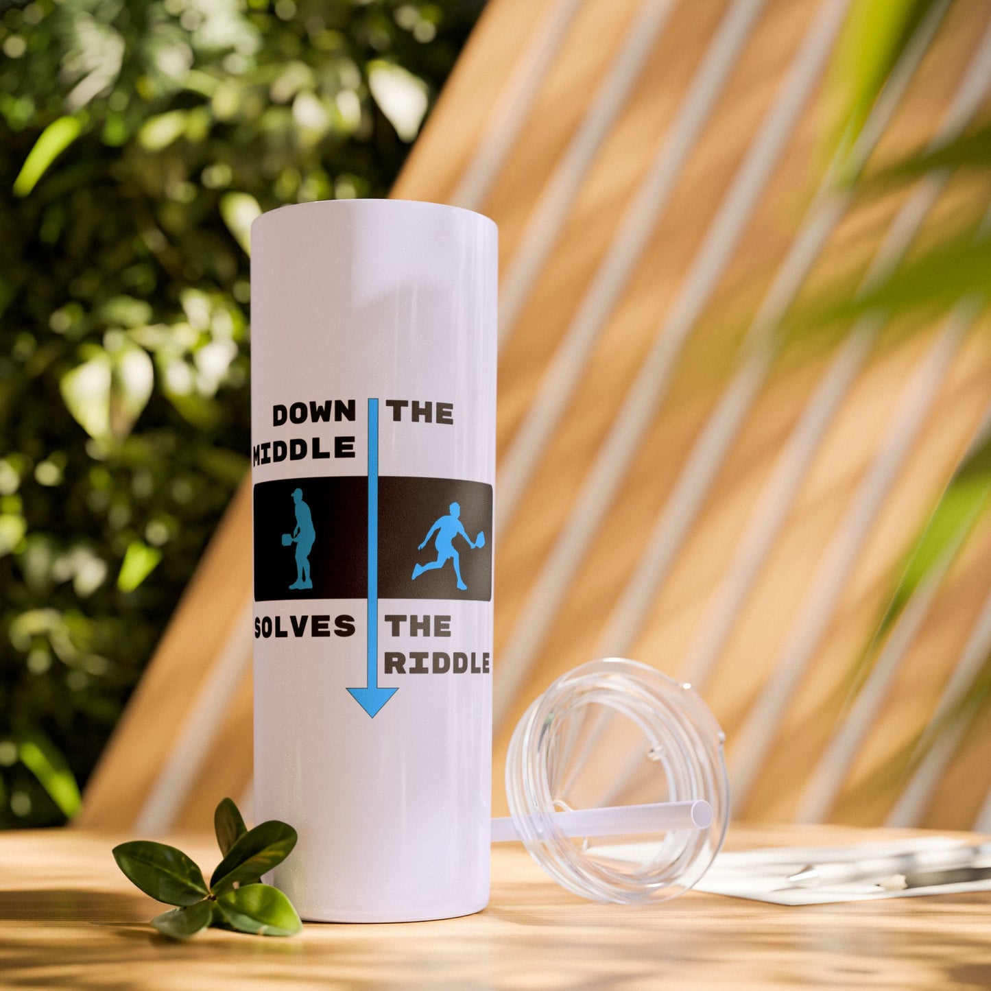 Down the Middle Solves the Riddle - Hot/Cold Beverage Container