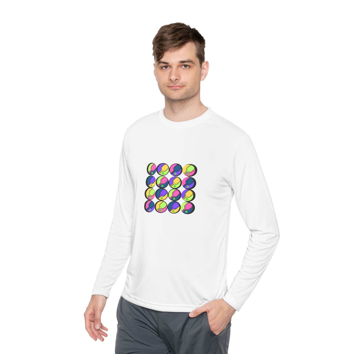 Pickleball Art - 16 Paddles - Long Sleeved Shirt