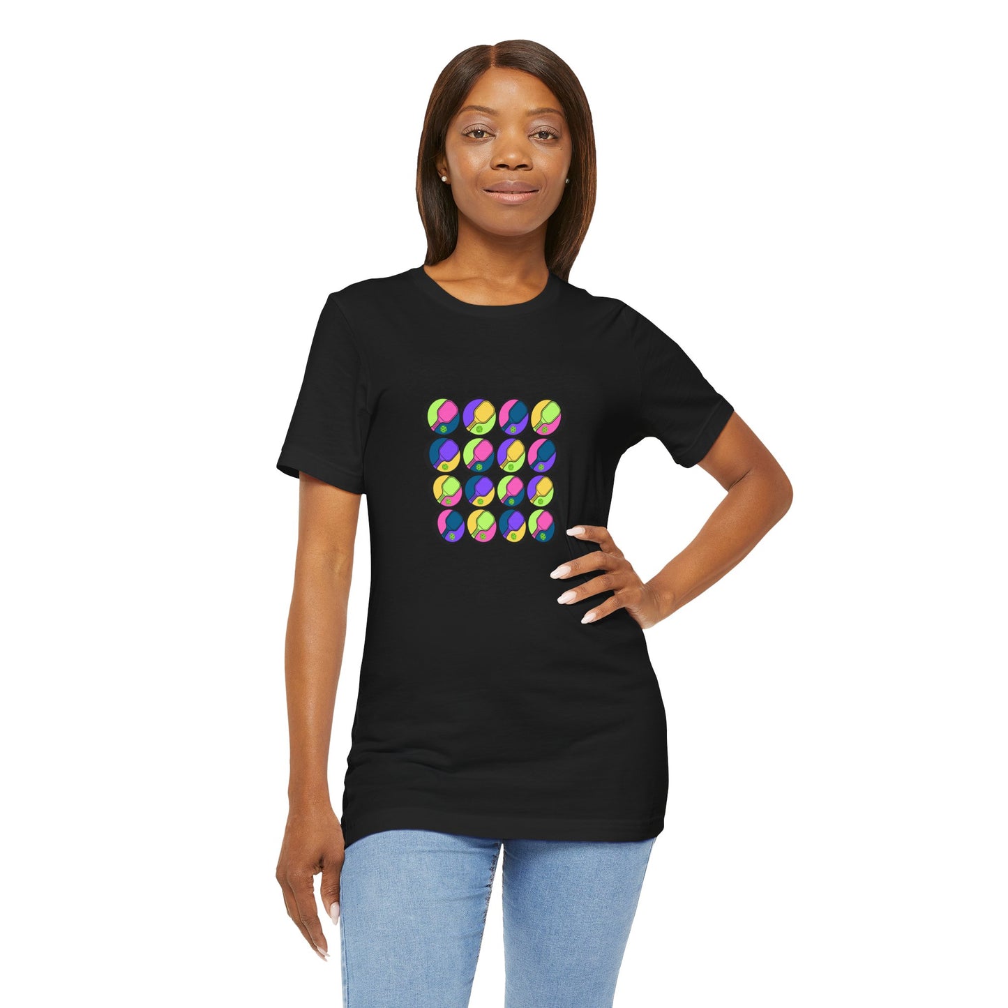 Pickleball Art - 16 Paddles - T-Shirt