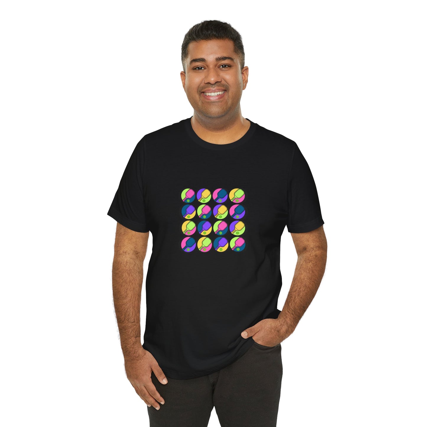 Pickleball Art - 16 Paddles - T-Shirt