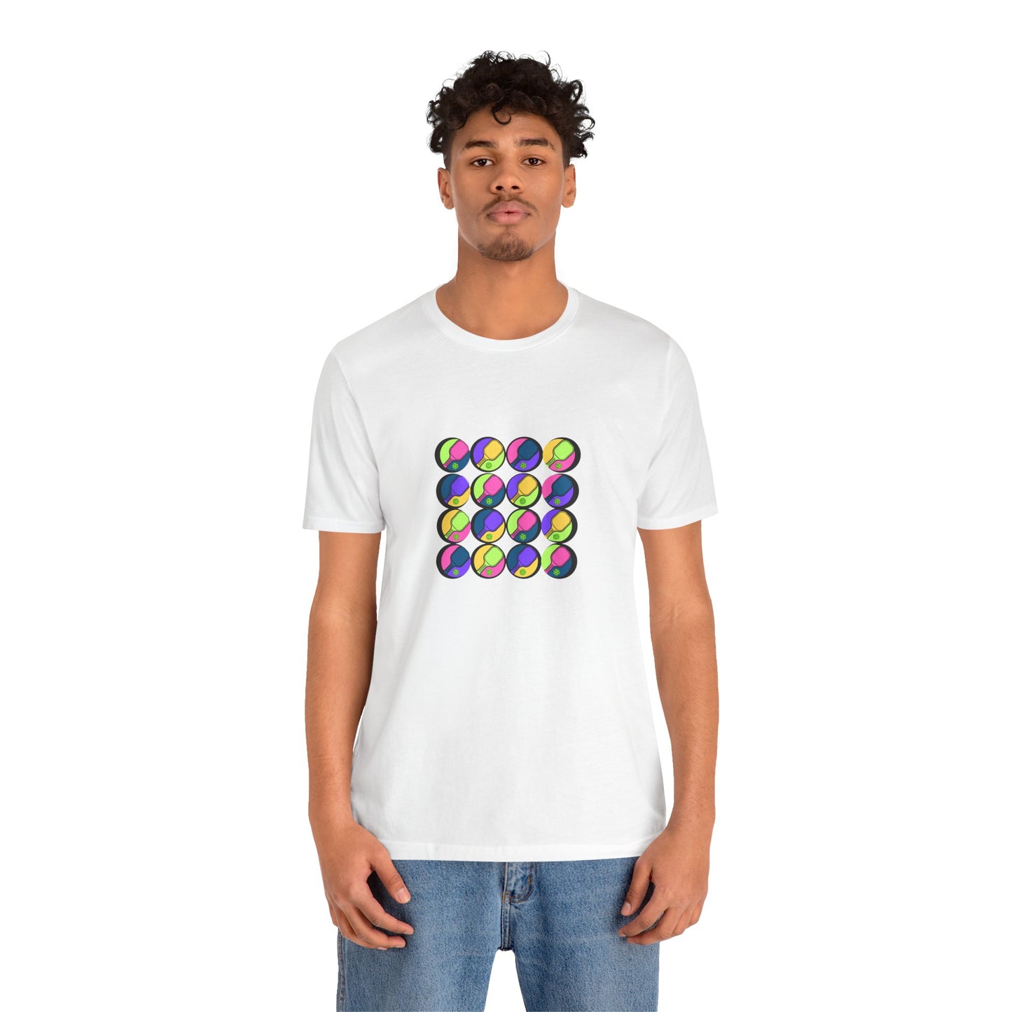Pickleball Art - 16 Paddles - T-Shirt