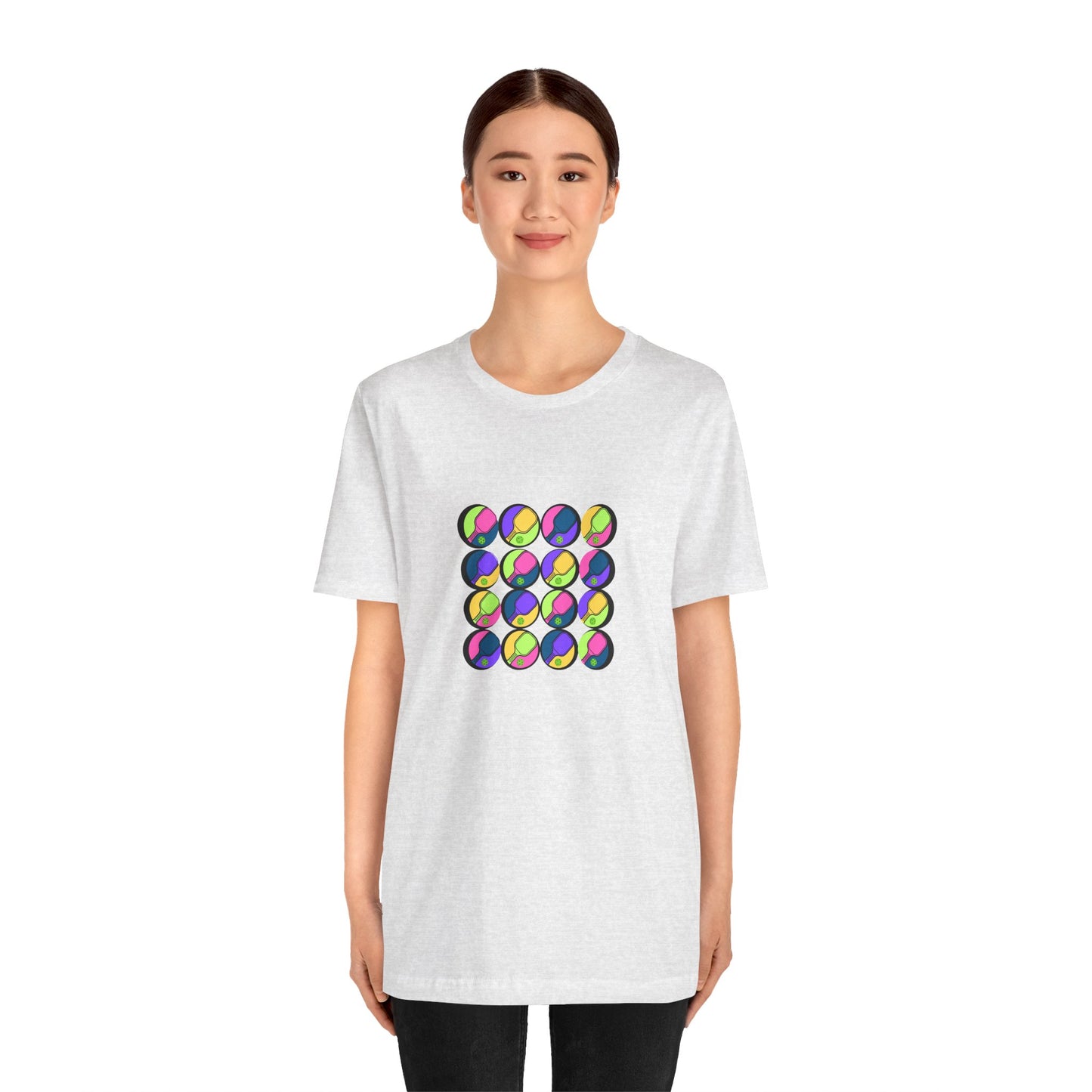 Pickleball Art - 16 Paddles - T-Shirt