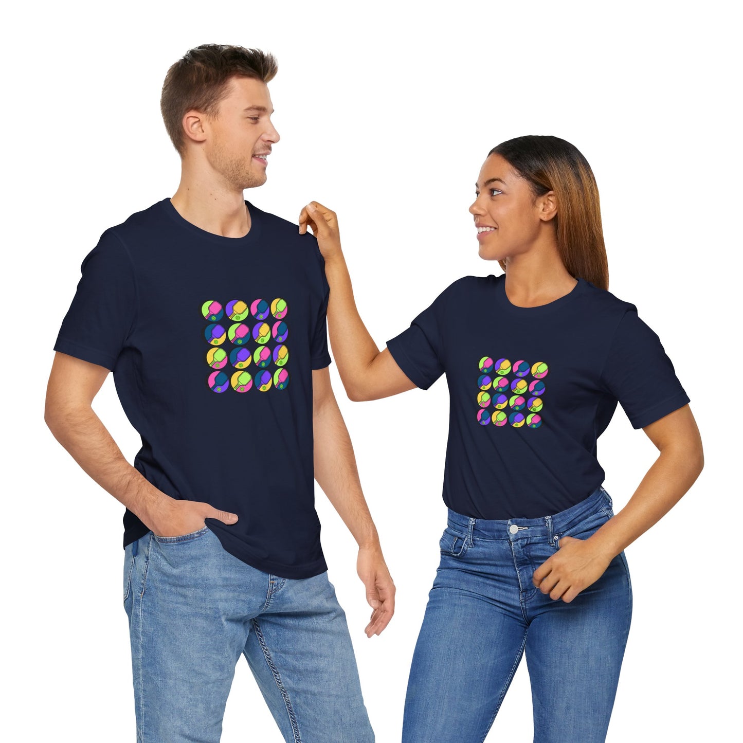 Pickleball Art - 16 Paddles - T-Shirt