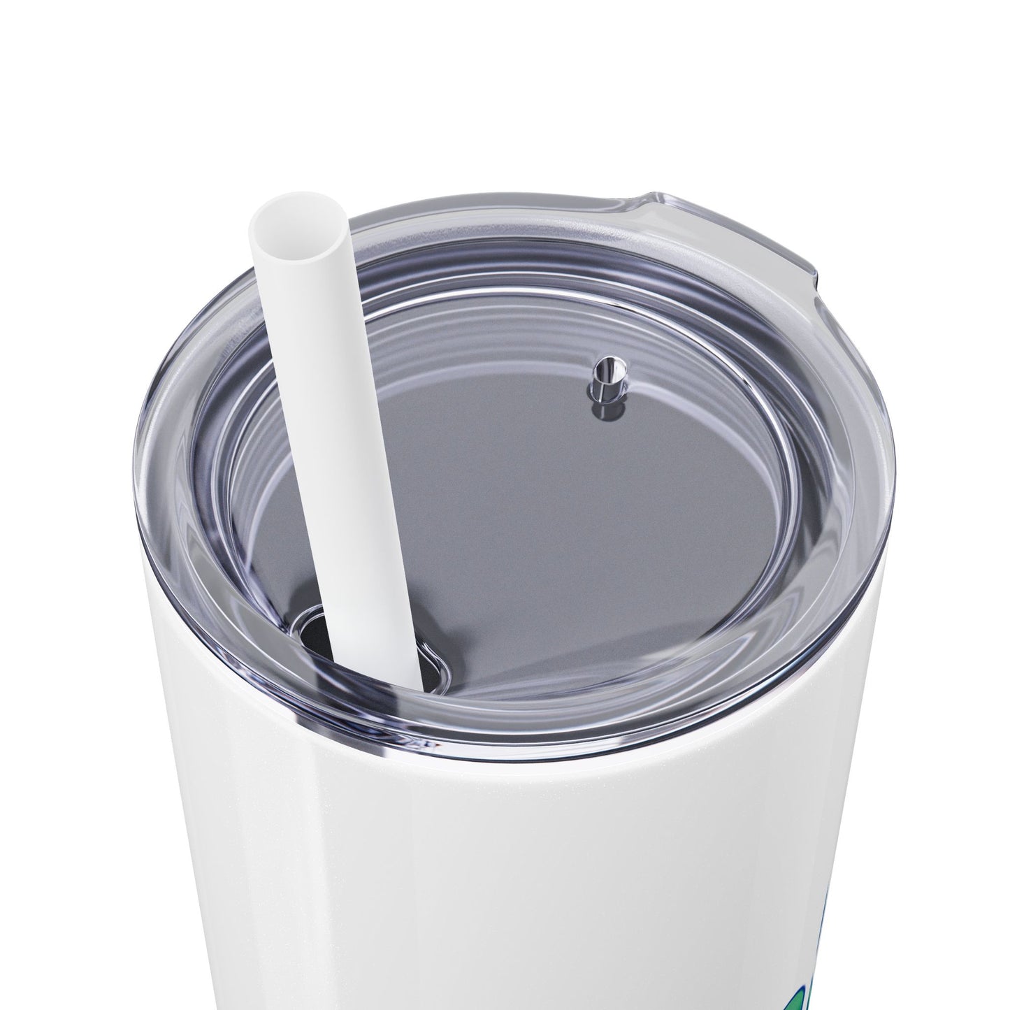 Pickleball Art - Turquoise Hues - Hot/Cold Beverage Container