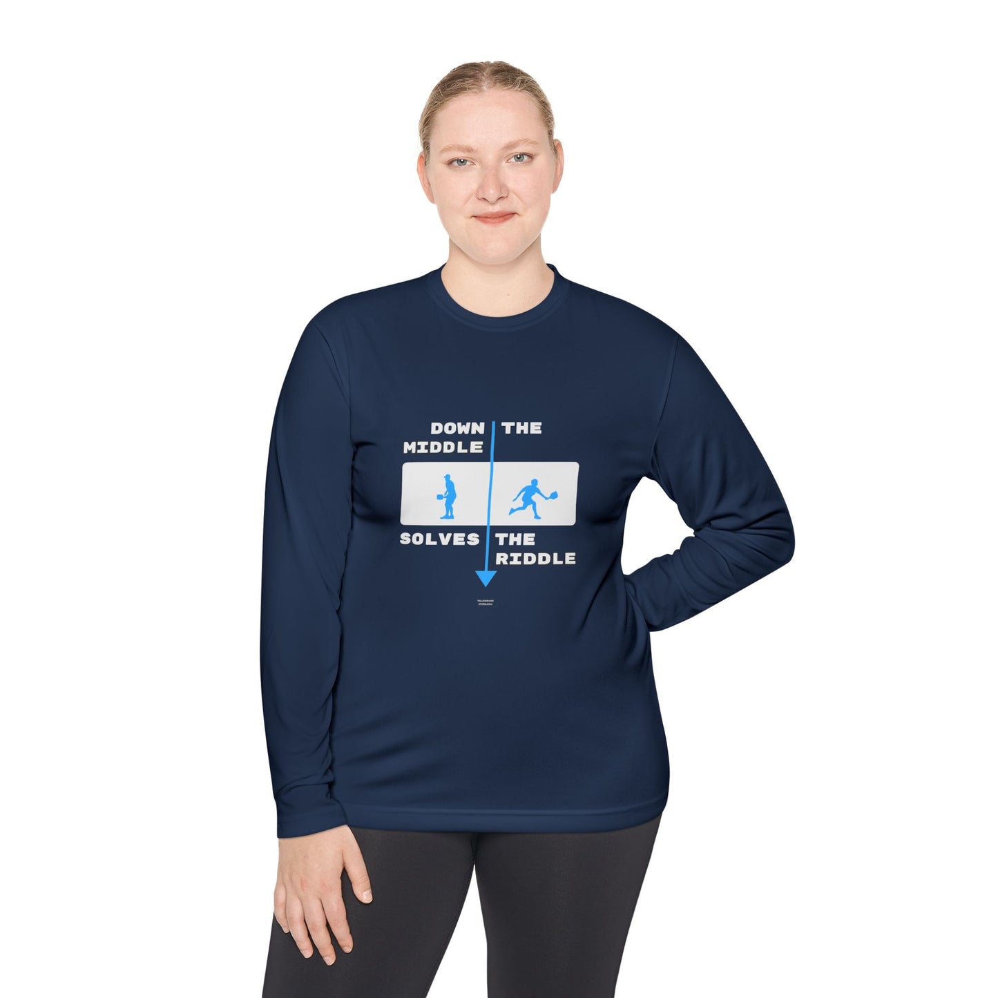 Down the Middle Solves the Riddle - Long Sleeved Shirt