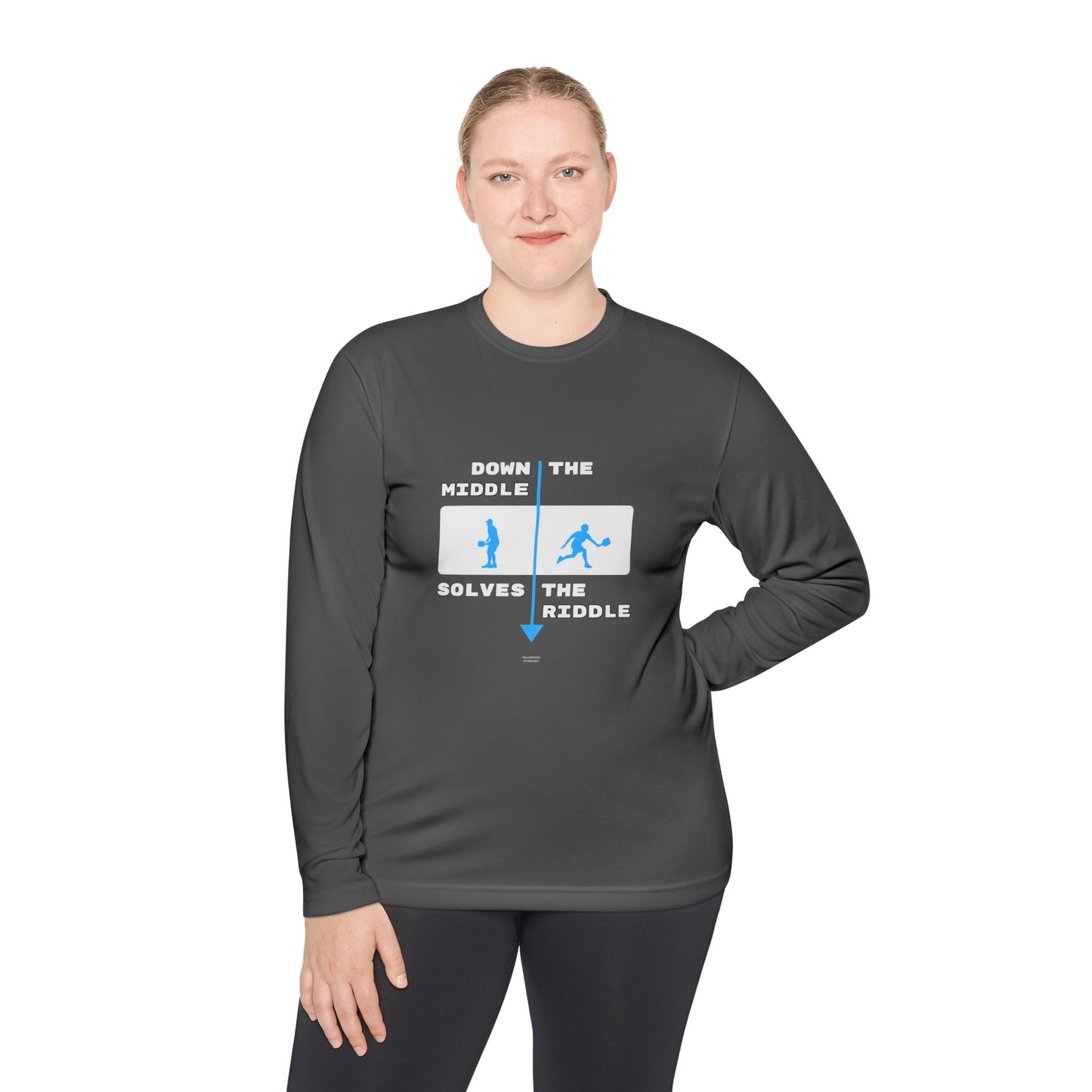 Down the Middle Solves the Riddle - Long Sleeved Shirt