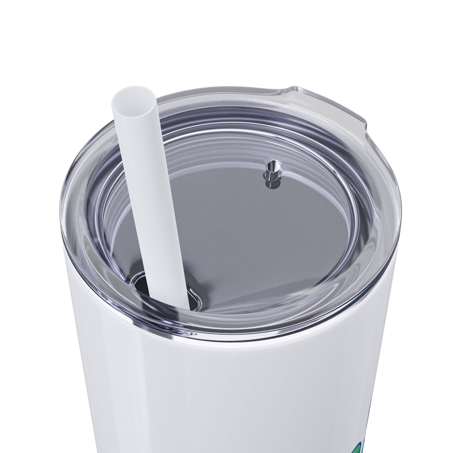 Pickleball Art - Turquoise Hues - Hot/Cold Beverage Container