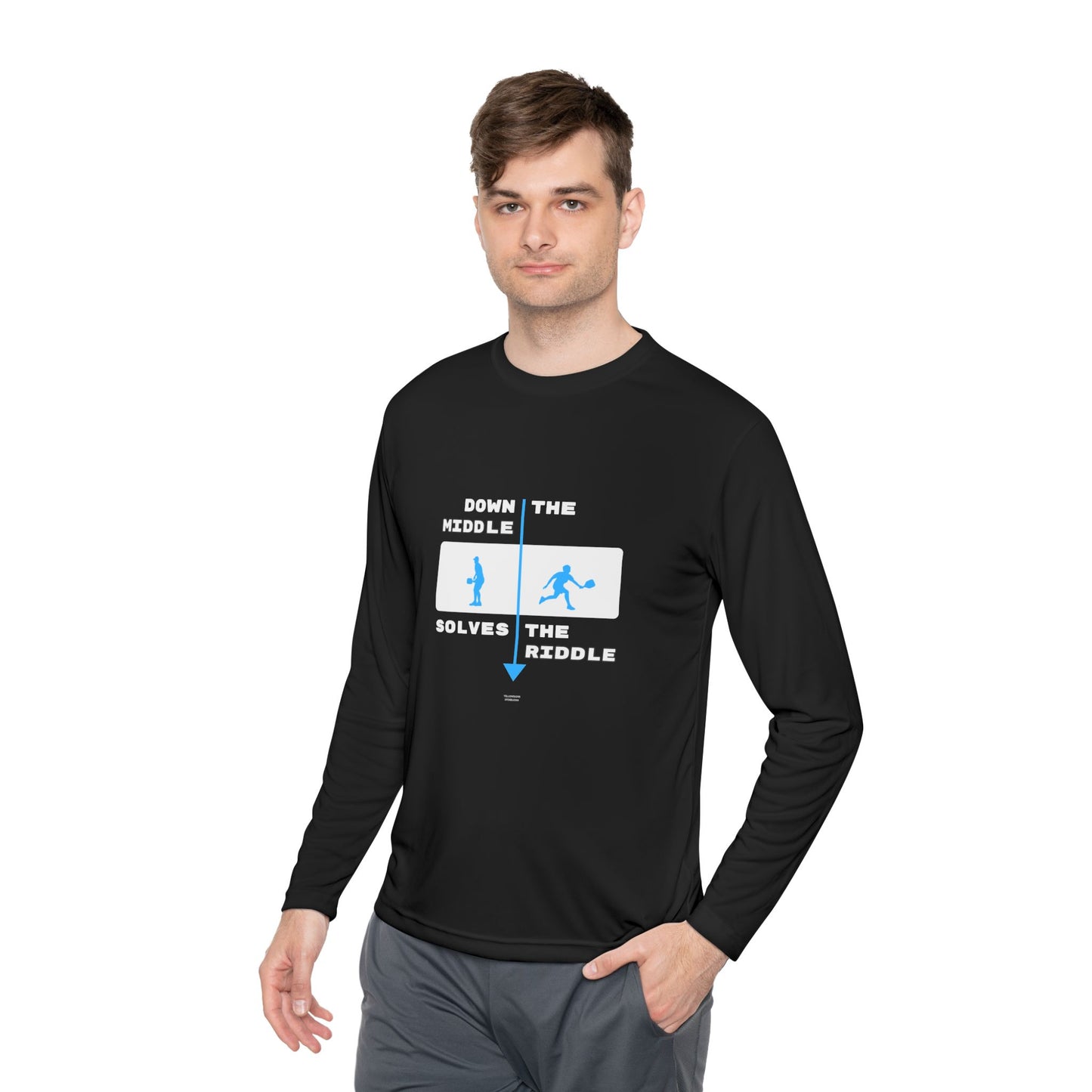 Down the Middle Solves the Riddle - Long Sleeved Shirt