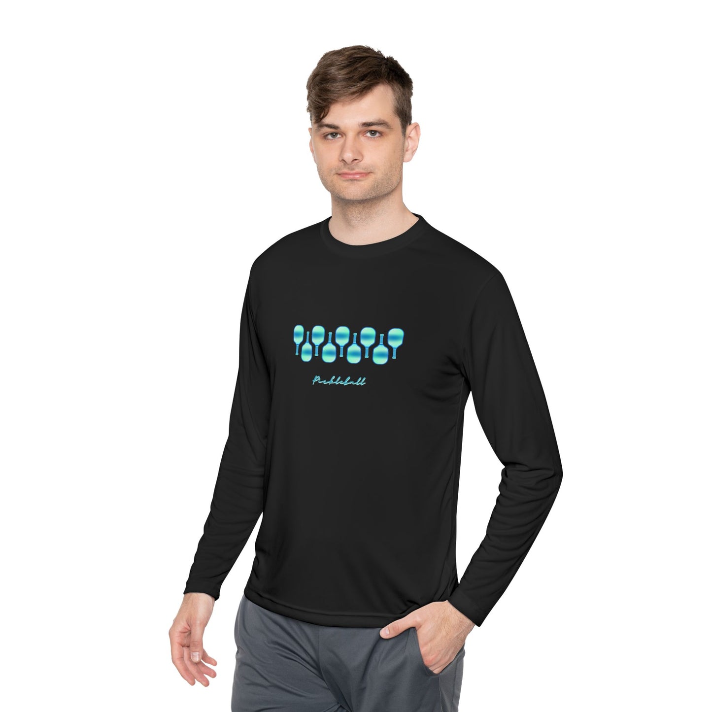 Pickle Paddles - Turquois Hues - Long Sleeved Wicking Shirt