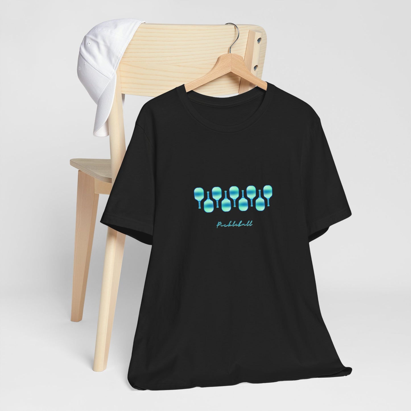 Pickleball Art - Turquoise Hues - T-Shirt