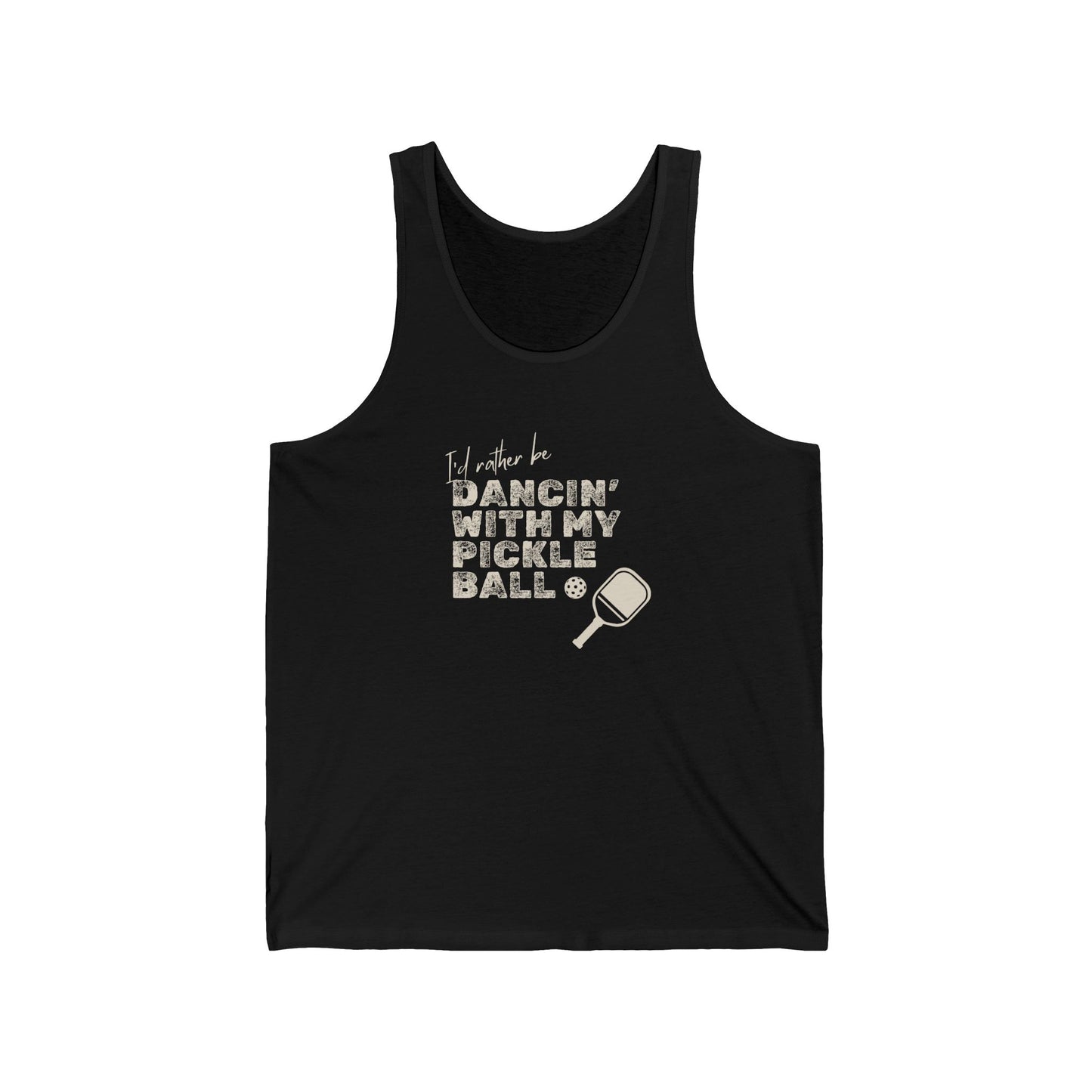 I'd Rather be Dancin' with my Pickleball - Cotton Tank Top