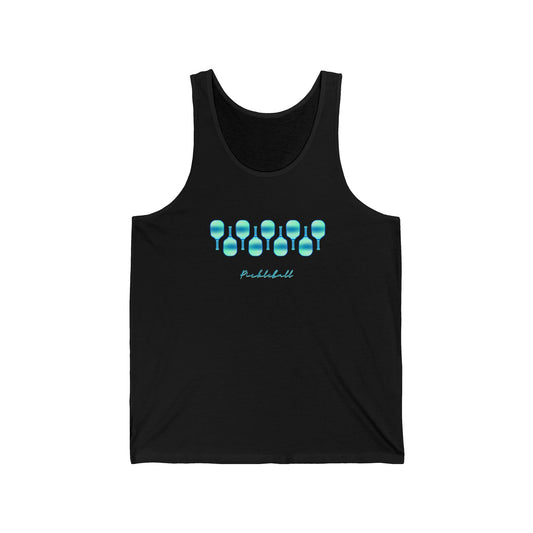 Pickle Paddles - Turquois Hues - Cotton Tank Top