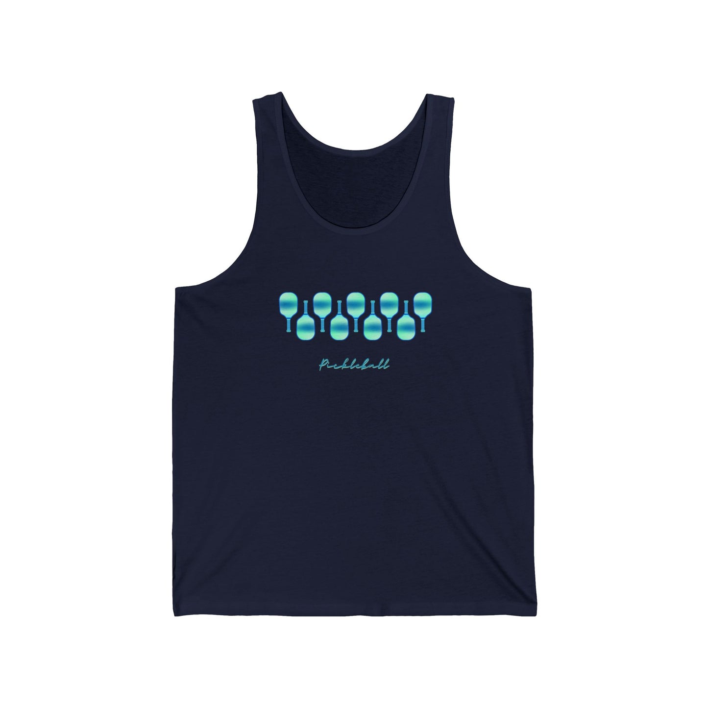 Pickle Paddles - Turquois Hues - Cotton Tank Top