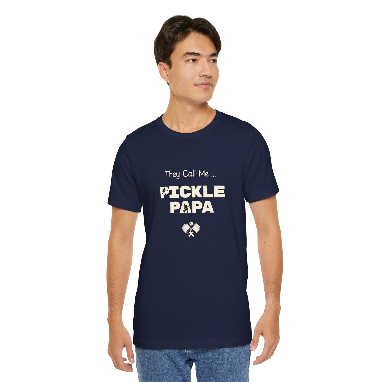 They Call Me Pickle Papa! - Cotton short sleeved t-shirt