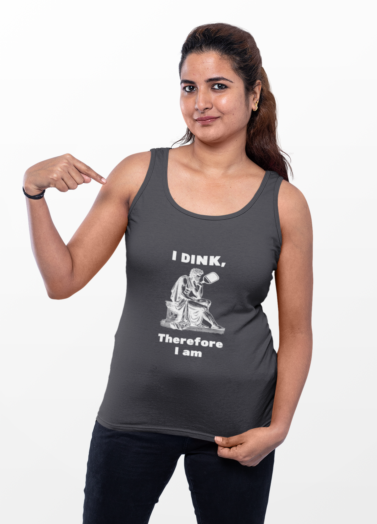 I Dink, Therefore I Am - Cotton Tank Top