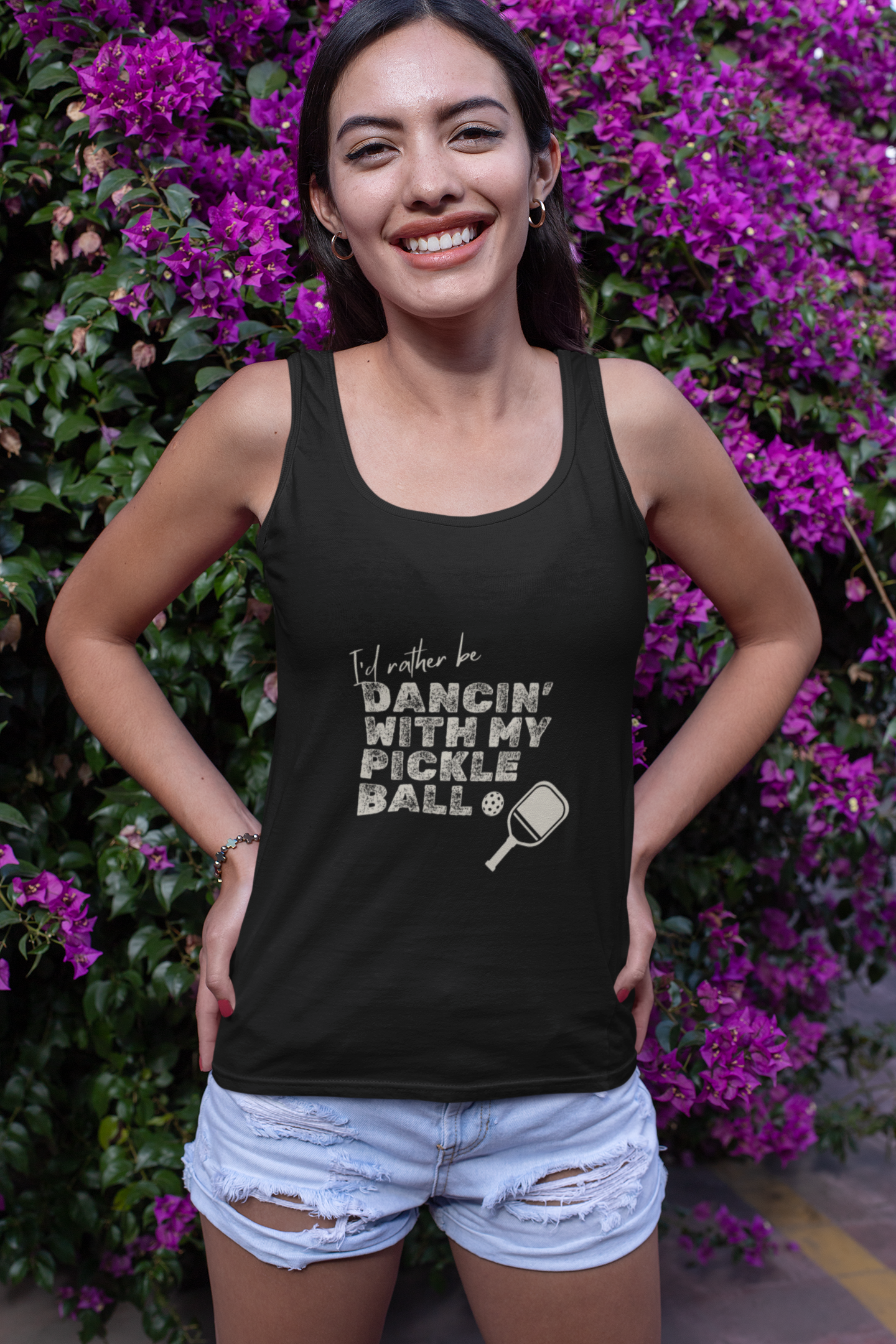 I'd Rather be Dancin' with my Pickleball - Cotton Tank Top