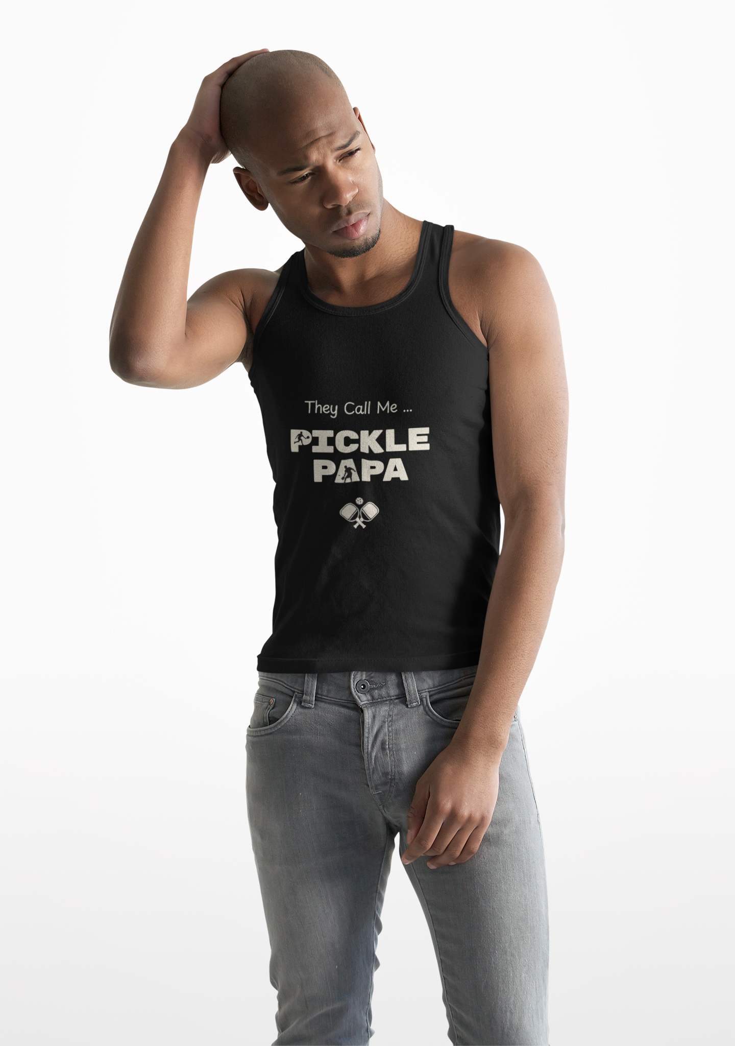 They Call me Pickle Papa - Cotton Tank Top