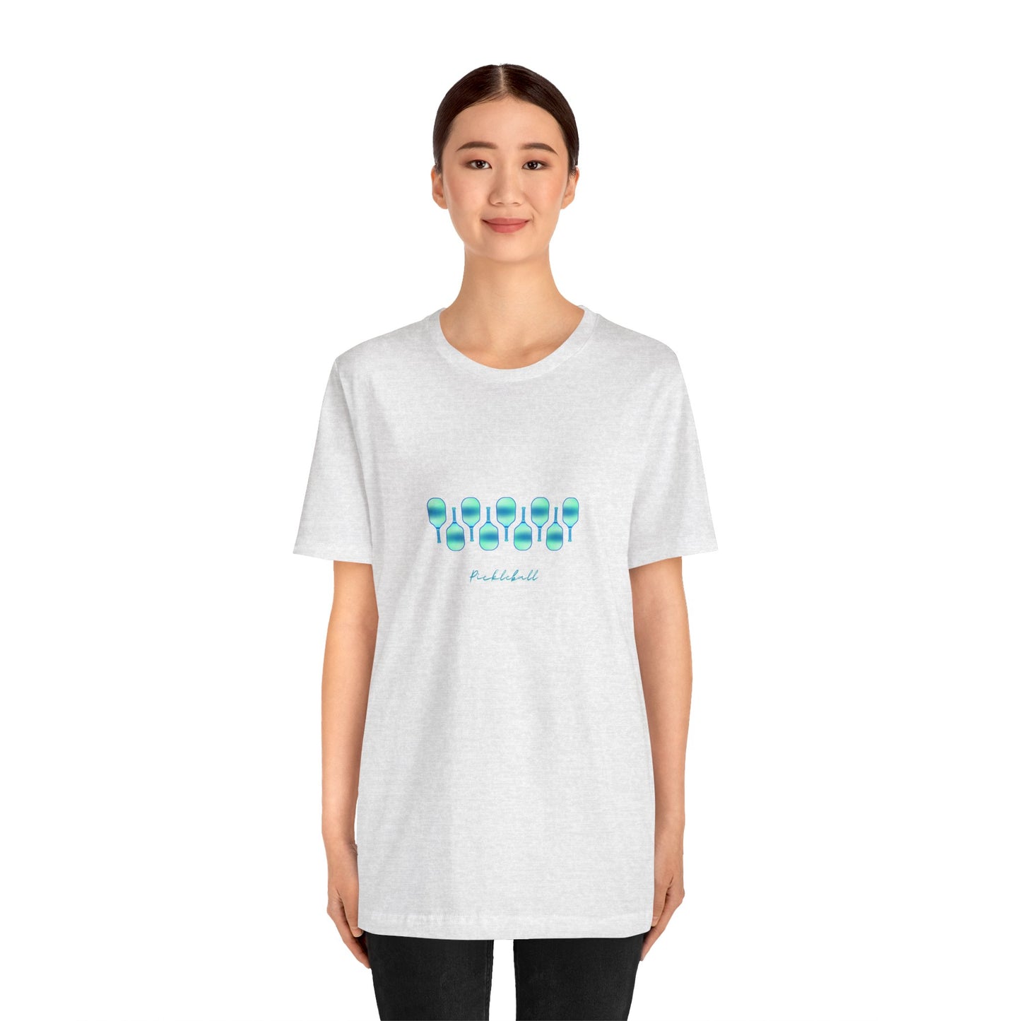 Pickleball Art - Turquoise Hues - T-Shirt