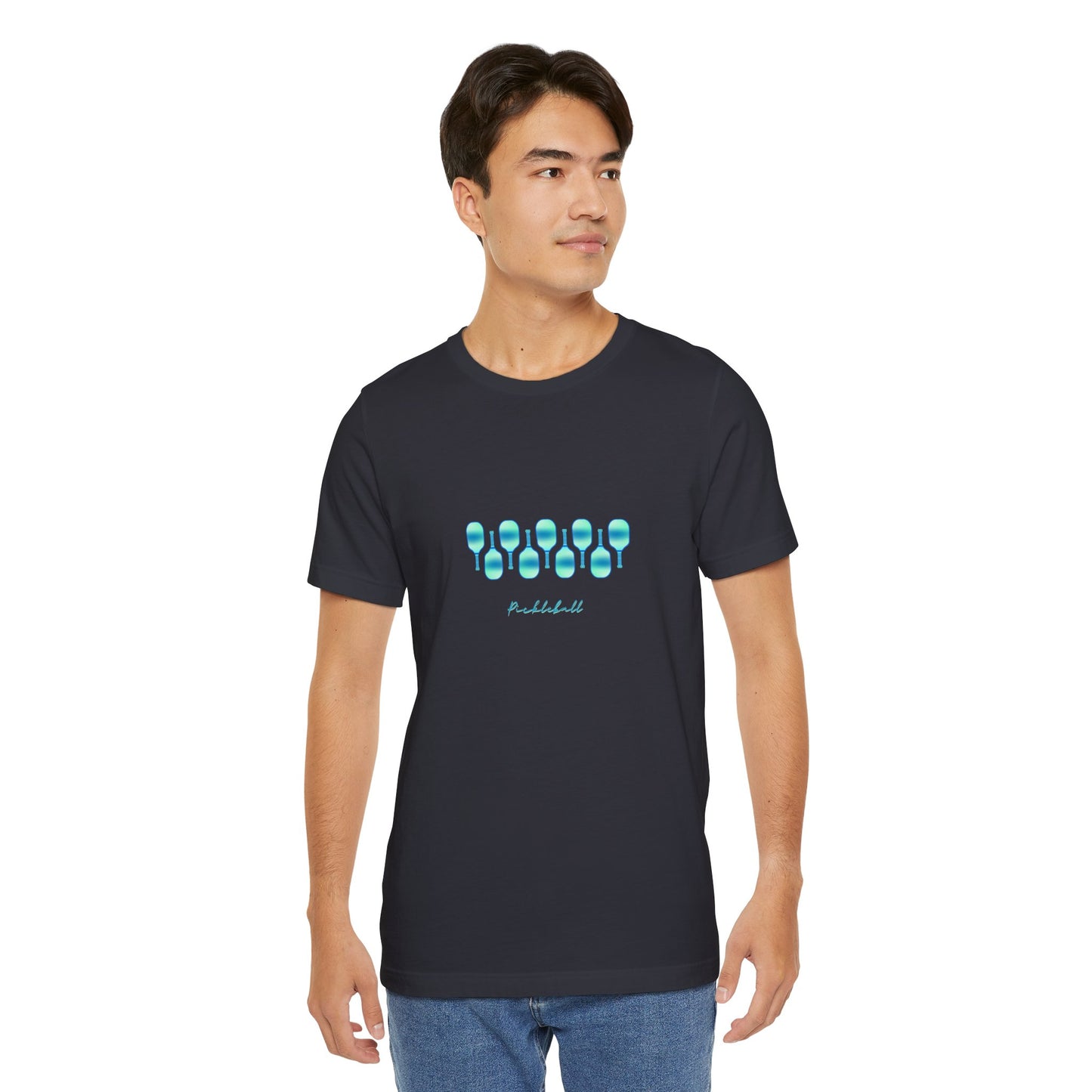 Pickleball Art - Turquoise Hues - T-Shirt